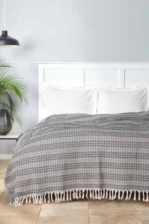Destina Anthracite Double Multi-Purpose Cover - Karaca Home