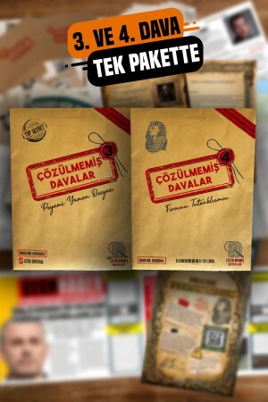 Detective Game Crime Analysis Box Game – Peyami Yaman and Pharaoh Tutankhamon Case Files - Çözülmemiş Davalar