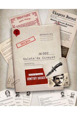 Detective Game - Murder in Galata - Case Solving Box Games - Murder Solving Detective Game - Detectify