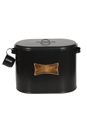 Detergent Box with Metal Compartment Black - 12 Lt. 03MEG013-1 - EVSTYLE