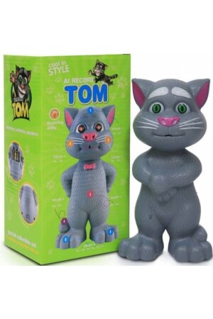 Determined Talking Tom Cat 23 Cm with Voice Recording Music - Tom Cat