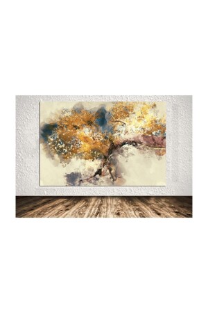 Dev Boyut Modern Soyut Ağaç Dekoratif Tuval Kanvas Tablo 90x130 mycanvca17 - My canvas