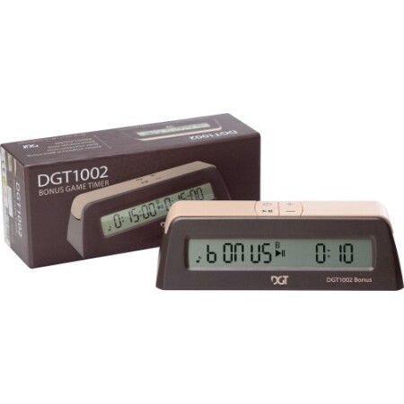 DGT 1002 Digital chess clock bonus timer - DGT