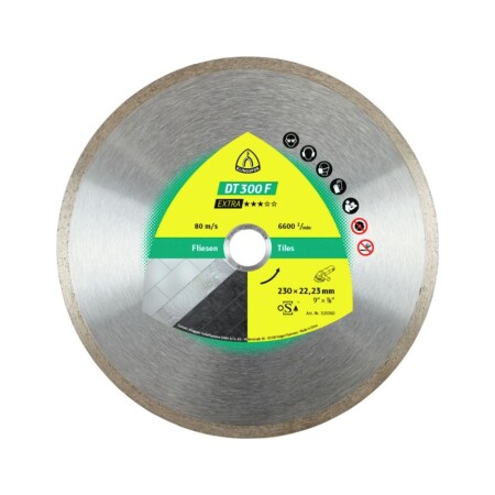 Diamanttrennscheibe für Fliesen KLINGSPOR DT 300 F 125mm - Klingspor