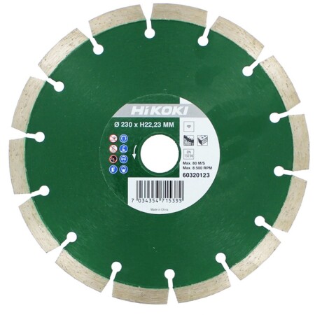 Diamanttrennscheibe HiKOKI Standard Ø230x22,23mm - HiKOKI Accessories