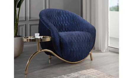 Diamond Armchair - Blue - Cadde Yıldız