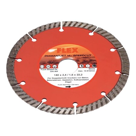 Diamond blade FLEX Diamantjet VI-Speedcut 140mm - FLEX Accessories
