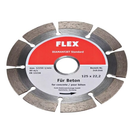 Diamond blade for concrete FLEX 125x22.2mm - FLEX Accessories