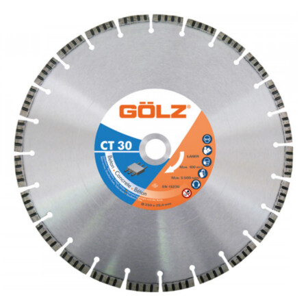 Diamond blade for concrete GOLZ CT30 Ø700x25.4mm - Golz