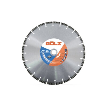 Diamond blade for concrete GOLZ CT40 Ø450x25.4 - Golz
