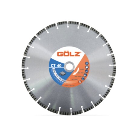 Diamond blade for concrete GOLZ CT40 Ø500x25.4 - Golz