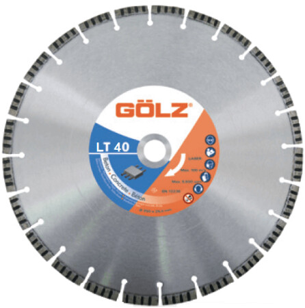 Diamond blade for concrete GOLZ LT40 300x25.4mm - Golz