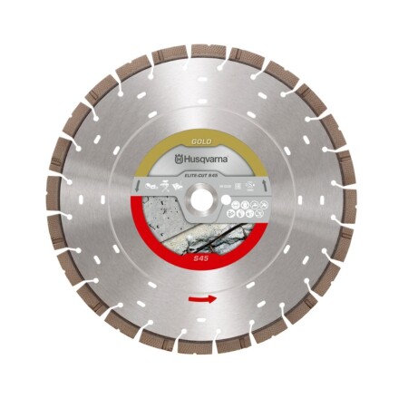 Diamond blade for concrete HUSQVARNA Elite-Cut S45 500x25.5 mm - Husqvarna Construction