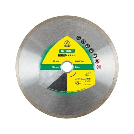 Diamond blade for tiles KLINGSPOR DT 300 F 230mm - Klingspor