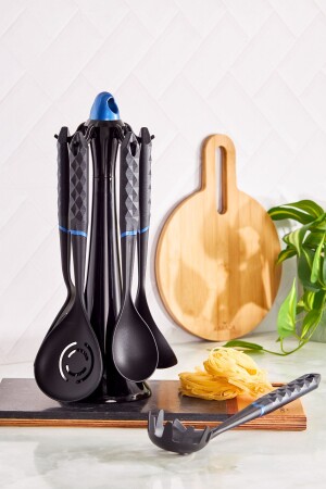 Diamond Blue 6 Piece Serving Set with Stand 153. 03. 06. 8341 - Karaca