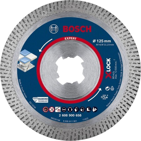Diamond cutting disc BOSCH Expert HardCeramic 125x22.23mm - Bosch Accessories