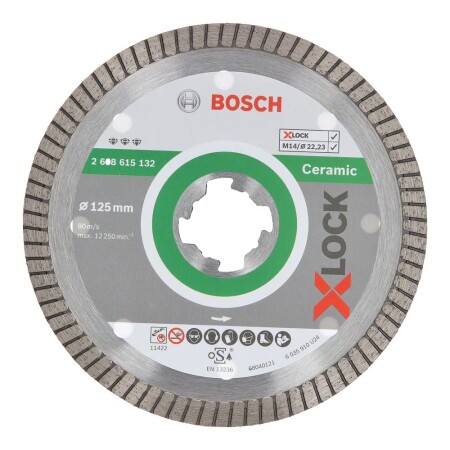 Diamond cutting disc BOSCH Extra Clean Turbo 125x22.2 mm - Bosch Accessories
