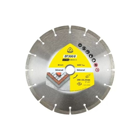 Diamond cutting disc for concrete KLINGSPOR DT 300 U 300mm - Klingspor