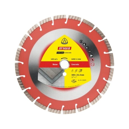 Diamond cutting disc for concrete KLINGSPOR DT 900 B Special 300mm - Klingspor