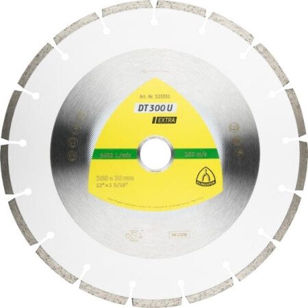 Diamond cutting disc KLINGSPOR DT 300 U Extra 350mm - Klingspor