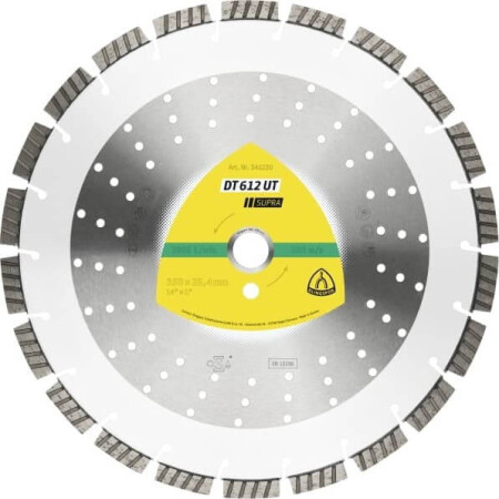 Diamond cutting disc KLINGSPOR DT 612 UT Supra 350mm - Klingspor