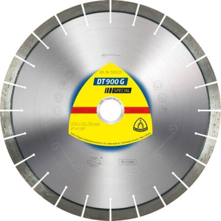Diamond disc for stone KLINGSPOR DT 900 G Special 230mm - Klingspor