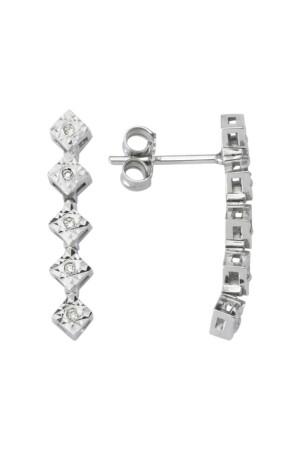 Diamond Five Stone Earring - Assos Pırlanta