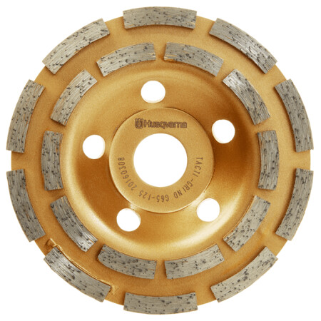 Diamond grinding disc HUSQVARNA TACTI-GRIND G65 125x22.2mm - Husqvarna Construction