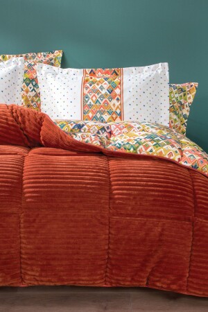 Diamond Single Triola Sleeping Set - Orange - Yataş