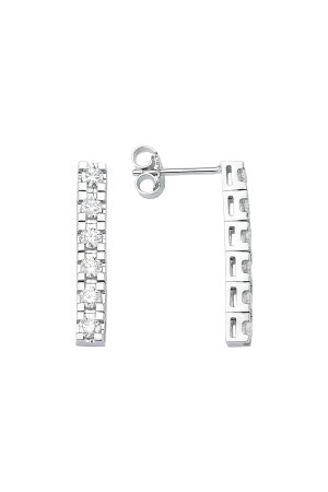 Diamond Six Stone Earring - Assos Pırlanta