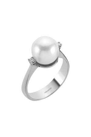 Diamond Stone Pearl Ring - Gırantaş