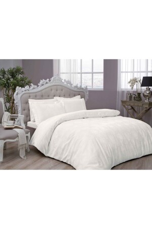 Diana Jakarta Double Duvet Cover Set Ecru - Taç