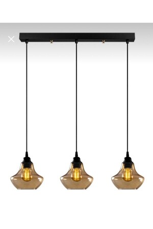 Diana Retro-Tischplatte, dekorativ, Honigglas, dekorative Hängelampe, Kronleuchter, Breite: 60 cm, Diana 1 - Dylight