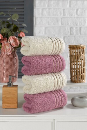 Diana Towel Set 4 Pieces 800gr. 50x90cm Diana Model - Casnack