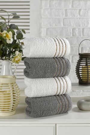 Diana Towel Set 4 Pieces 800gr. 50x90cm Diana Model - Casnack
