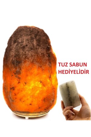 Die Salzlampe aus Çankırı-Steinsalz wiegt zwischen 4 und 6 kg - Şifay