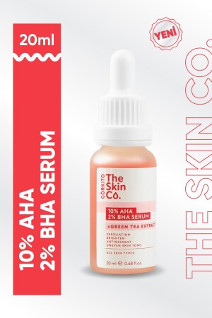Die Skin Co.10 % Aha 2 % Bha Skin Tone Evening & Pore Firming Peeling Serum 20 ml 8682644280455 - Görkito