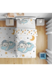Digital bedrucktes Einzelbettbezug-Set für das Kinderzimmer, ohne Laken, 160 x 220 cm, Modell 0043 i00043029000 - instababyrooms