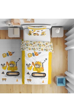 Digital bedrucktes Einzelbettbezug-Set für Kinderzimmer ohne Laken, 160 x 220 cm, Modell 0006 i00006029000 - instababyrooms