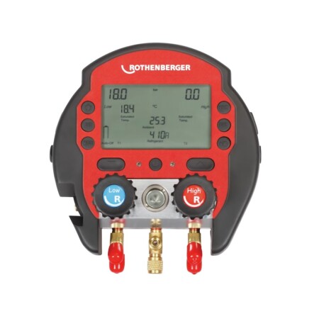Digital pressure gauge ROTHENBERGER Rocool 600 Set Blister - Rothenberger