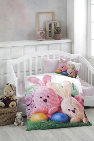 Digital Printed 3d Cotton Baby Duvet Cover Set 11700 - BONJARDİNHOME
