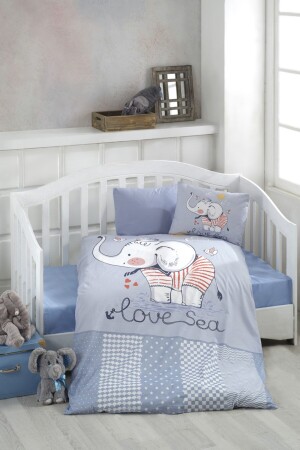 Digital Printed 3d Cotton Baby Duvet Cover Set 12300 - BONJARDİNHOME
