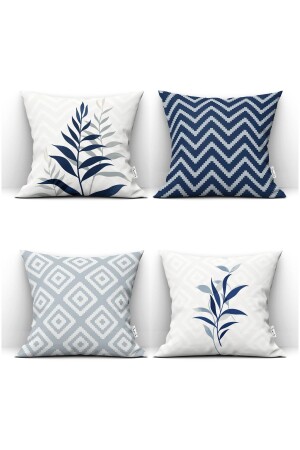 DIGITAL PRINTED CUSHION COVER. SOFT PILLOW DOUBLE SIDED HIDDEN ZIPPER CUSHION COVER. SET OF 4 - Canila
