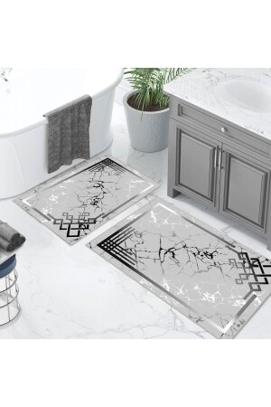 Digital Printed Non-Slip Base 2-Piece Bath Mat Set 40 x 60 - 60 x 100 VCH - Vivicahome