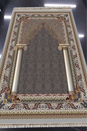 Digital Printed Washable Non-Slip Base Fringed Prayer Rug (80 X 120) - Neva Home