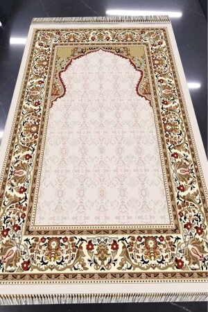 Digital Printed Washable Non-Slip Base Fringed Prayer Rug (80 X 120) - Neva Home