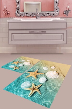 Digital Printing Washable Anti-Slip Base Modern Bath Mat, Bath Rug GR-GRP2200129 - Goldrumman
