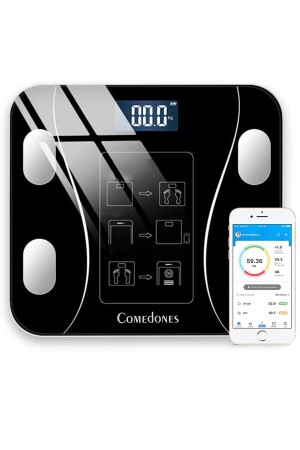 Digital Scale Fat Water Muscle Body Mass Index Weight Meter Weighing Scale BSK-1 - comedones