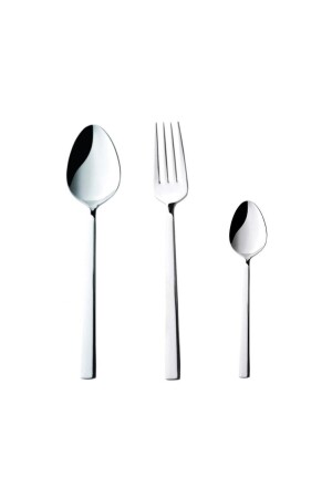 Dil 36 Pieces Dessert Group for 12 Persons Dessert Spoon Dessert Fork Teaspoon Set Set of 12 12 Pieces 12-Dessert Spoon-Dessert Fork-Teaspoon - gök