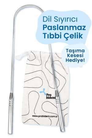Dil Temizleme Aparatı - Dil Sıyırıcı Kese Hediyeli - Probident
